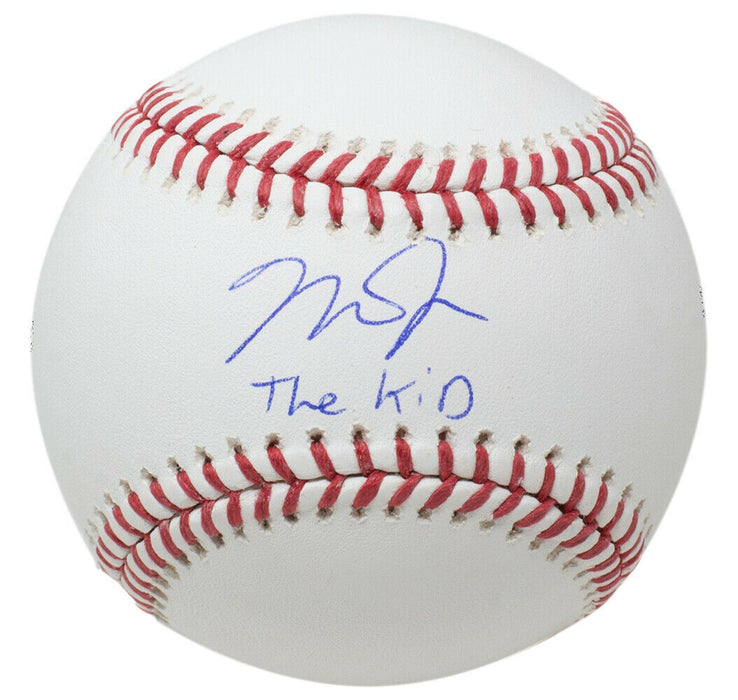 Mike Trout Los Angeles Dodgers Signed MLB Baseball The Kid MLB Hologram (JSA COA)