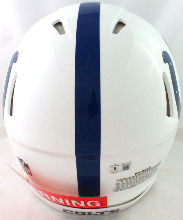 Marshall Faulk Indianapolis Colts Signed Authentic Speed 2020 FS Helmet w/ HOF (BAS COA)