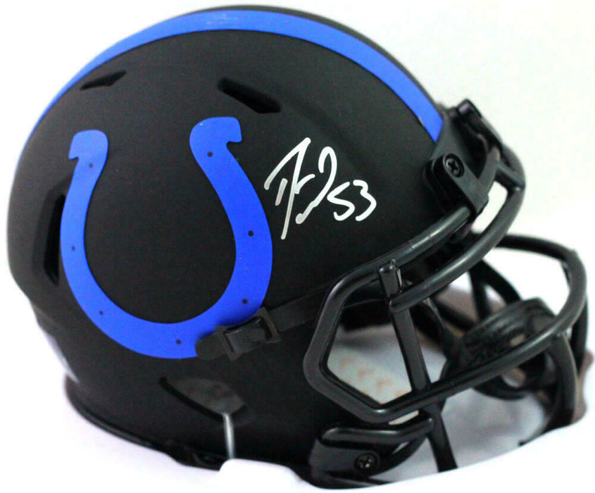 Darius Leonard Indianapolis Colts Signed Eclipse Speed Mini Helmet BAS COA (Baltimore)
