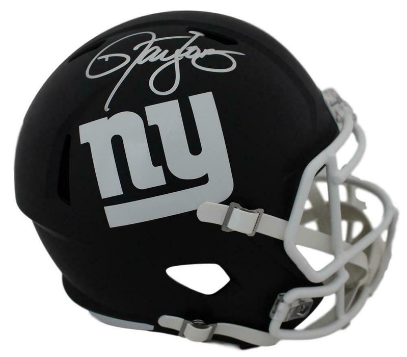 Lawrence Taylor New York Giants Signed Black Matte Replica Helmet (BAS COA)