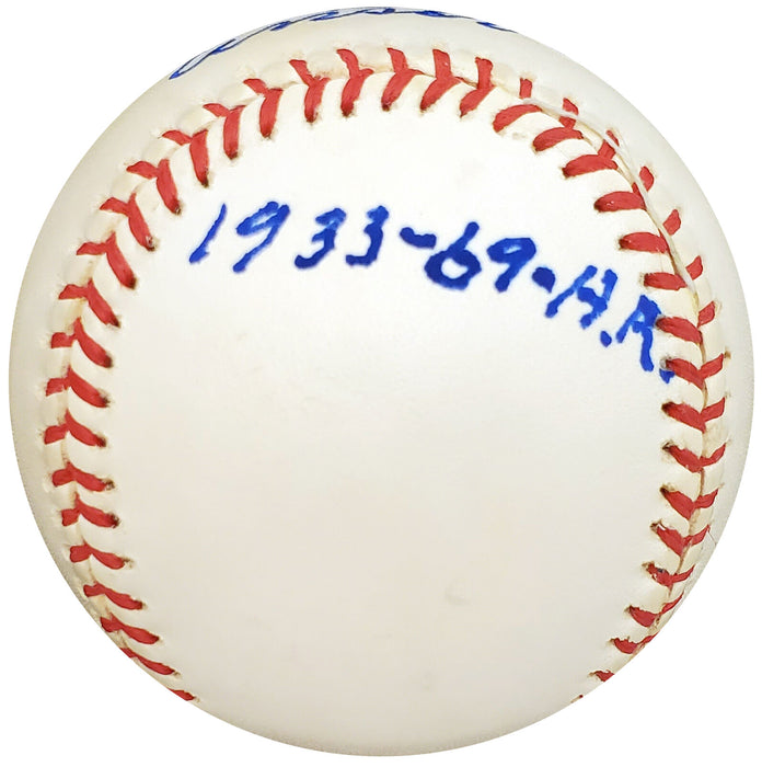 Joe Hauser Signed AL Baseball "Unser Choe" (PSA/DNA COA)