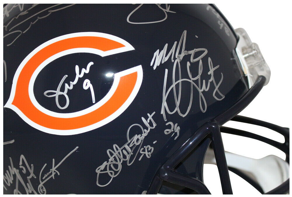 1985 Chicago Bears Team Autographed SB XX Authentic Helmet 28 Sigs (BAS COA), , 