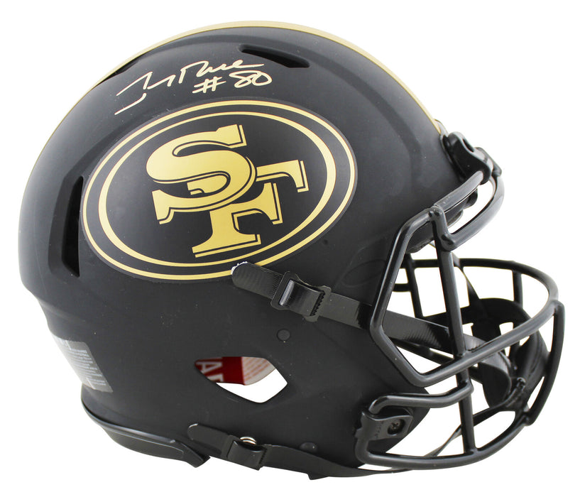 Jerry Rice San Francisco 49ers Signed Eclipse Full-sized Speed Proline Helmet (BAS COA)