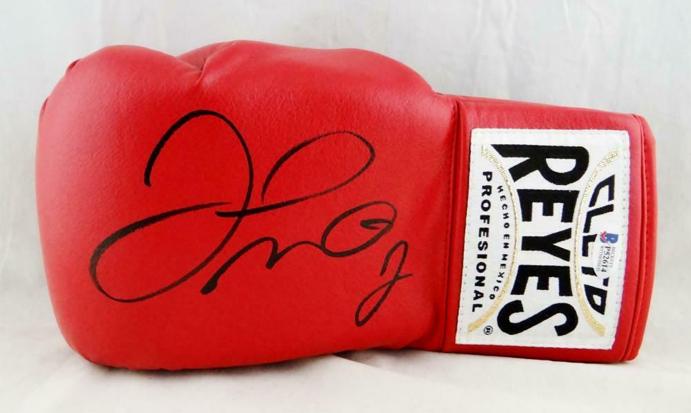 Floyd Mayweather Autographed Red Cleto Reyes Boxing Glove (BAS COA)