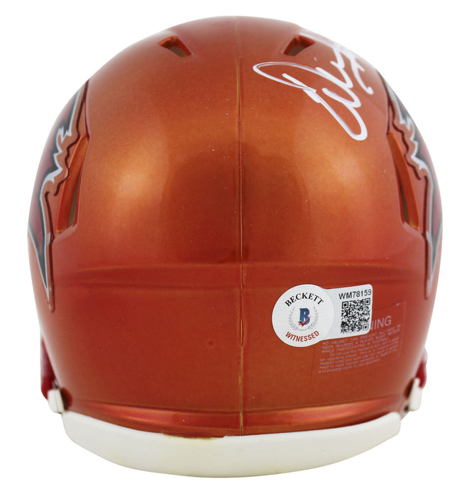 Warren Sapp Tampa Bay Buccaneers Signed "HOF 13" Flash Speed Mini Helmet (BAS COA)