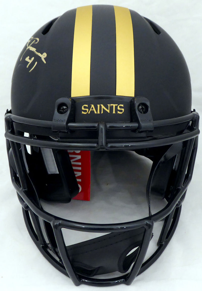 Alvin Kamara New Orleans Saints Signed Saints Eclipse Full-sized Helmet (Light) WJ58271 (BAS COA)