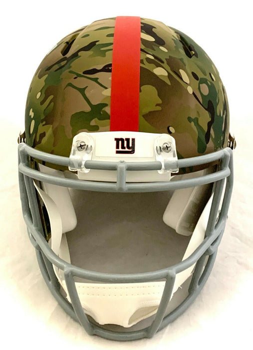 Phil Simms New York Giants Signed New York Giants Camouflage Full-sized Speed Authentic Helmet (FAN COA)