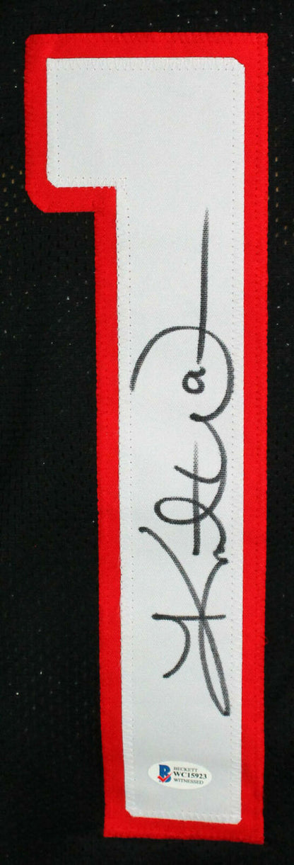 Kurt Warner Arizona Cardinals Signed Black Pro Style Jersey (BAS COA)