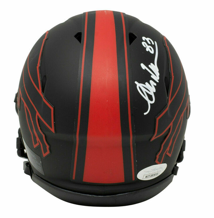 Andre Reed Buffalo Bills Signed Mini Eclipse Speed Replica Helmet w/Case (JSA COA)