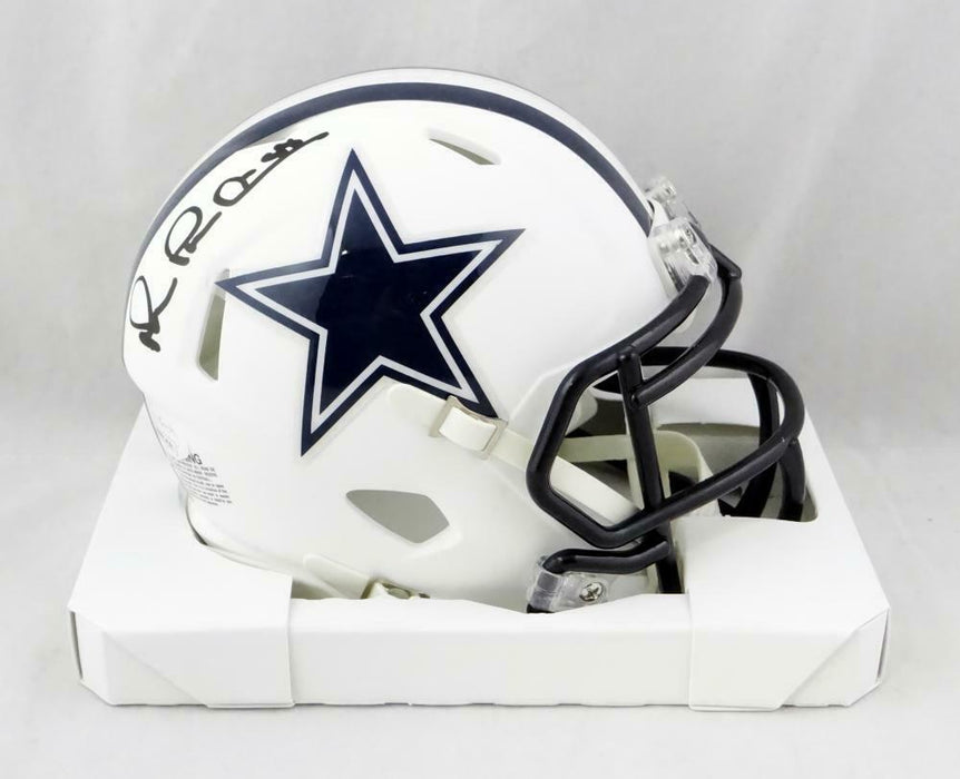 Michael Irvin Signed Dallas Cowboys Flat White Speed Mini Helmet - (JSA COA)