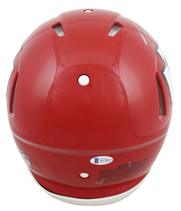 Tony Gonzalez Kansas City Chiefs Signed Full-sized Speed Proline Helmet with "HOF 19" (BAS COA)