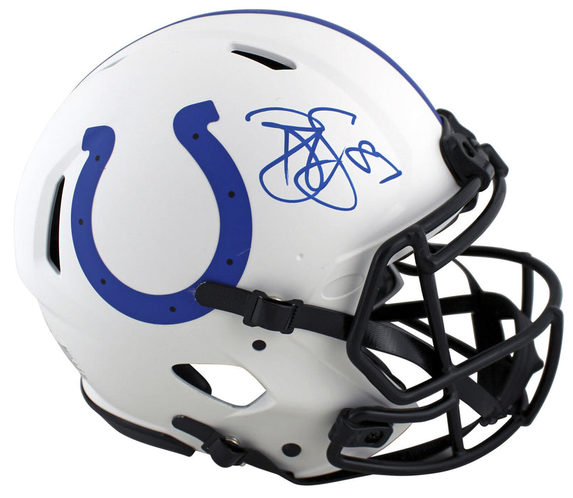 Reggie Wayne Indianapolis Colts Signed Lunar Full Size Speed Proline Helmet PSA/DNA COA (Baltimore)