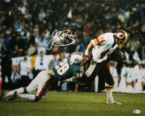 John Riggins Washington Redskins Signed WA 16x20 Running vs Dolphins P —  Ultimate Autographs