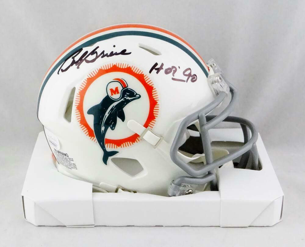 Bob Griese Autographed 1972 Miami Dolphins Throwback White Speed