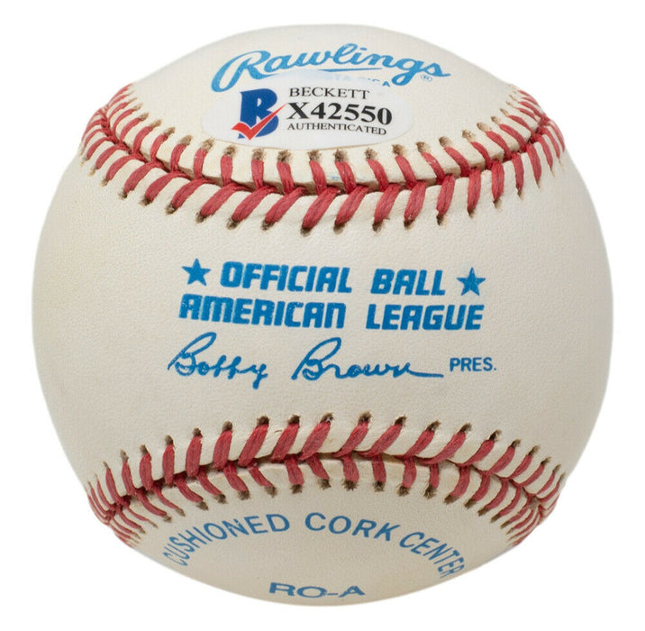 Cal Ripken Jr. Baltimore Orioles Signed American League Baseball (BAS COA)
