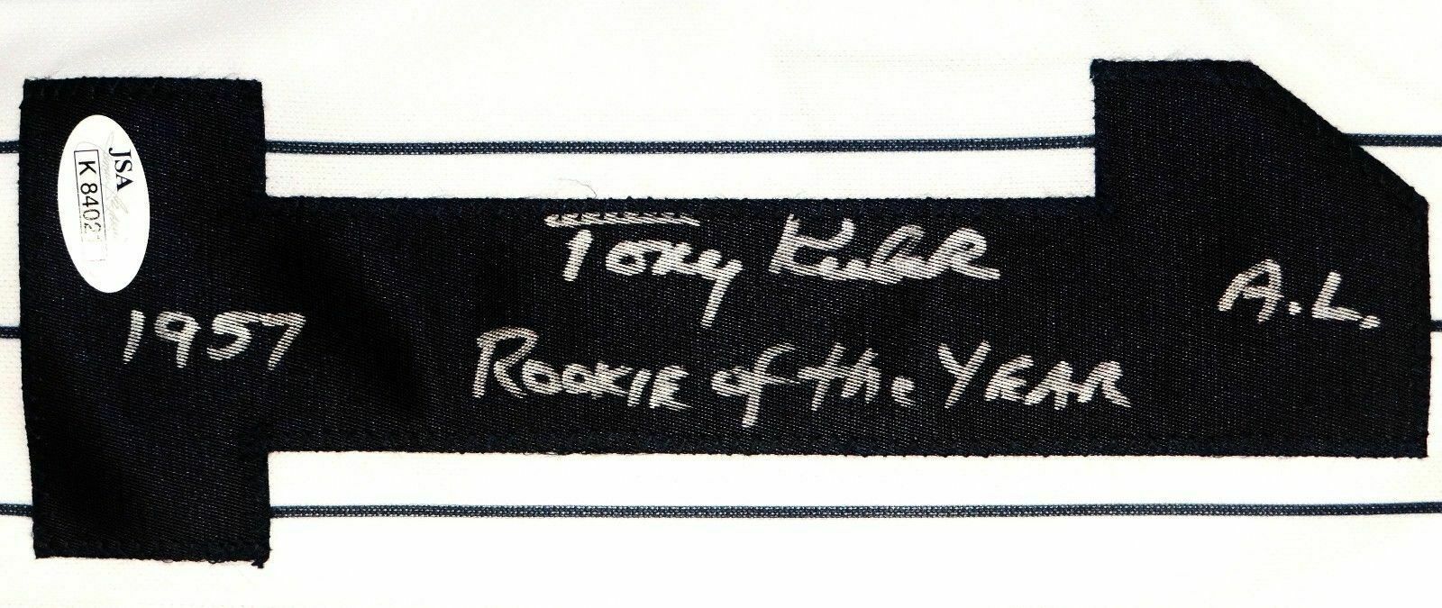 Tony Kubek AL ROY New York Yankees Signed P/S New York Yankees Jersey (JSA COA)