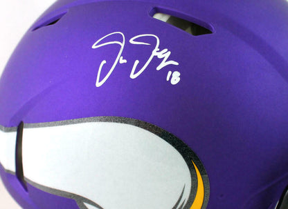 Justin Jefferson Minnesota Vikings Signed Vikings Full-sized Speed Authentic Helmet (BAS COA)