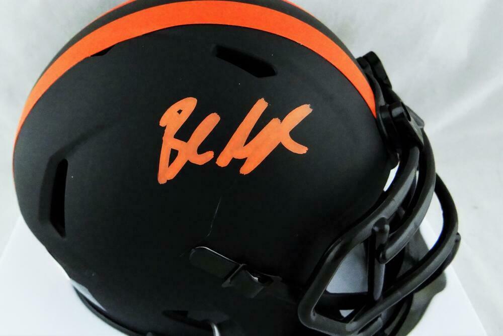 Baker Mayfield Cleveland Browns Signed Eclipse Mini Helmet (BAS COA)