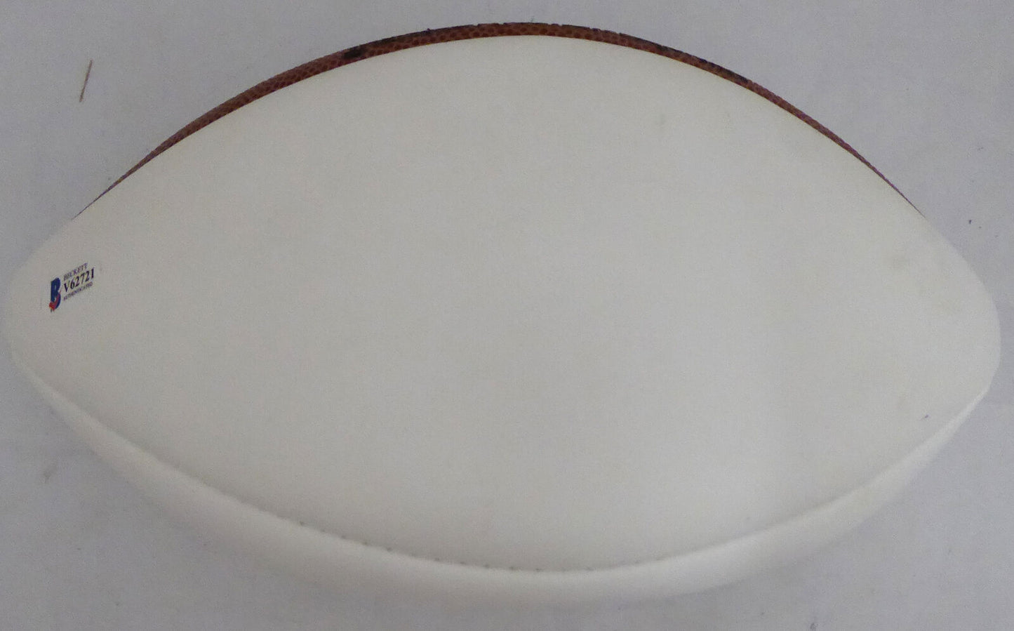 Tom Landry Dallas Cowboys Autographed Signed White Logo Football (Flat) V62721 (BAS COA)