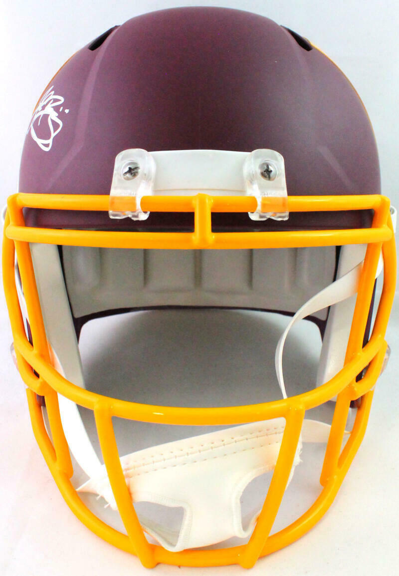 John Riggins Washington Redskins Signed Washington Full-sized Amp Speed Helmet *Silver (BAS COA)