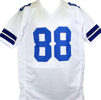 Michael Irvin Autographed Dallas Cowboys White Pro Style Stat Jersey-BAS COA