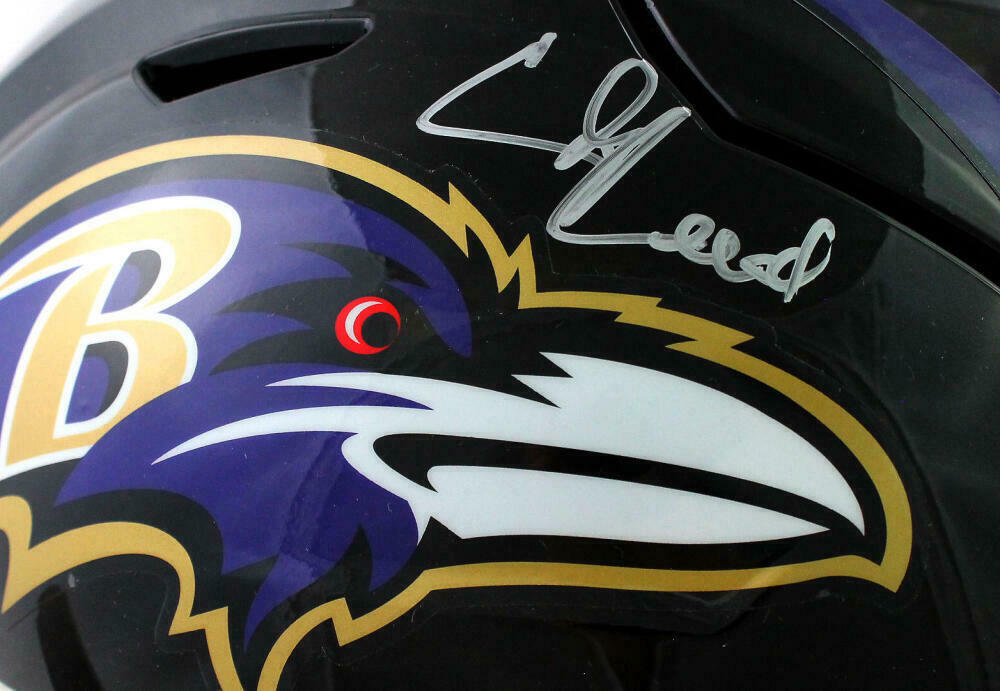 Ed Reed Baltimore Ravens Signed F/S SpeedFlex Authentic Helmet (BAS COA)