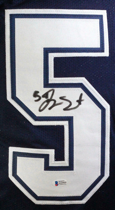 Jaylon Smith Autographed Dallas Cowboys Blue Pro Style Jersey- (BAS COA)