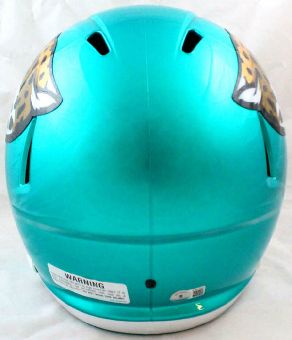 Fred Taylor Jacksonville Jaguars Signed F/S Flash Speed Replica Helmet (BAS COA)