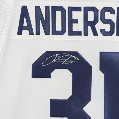 Frederik Andersen Toronto Maple Leafs Signed Adidas White Authentic Jersey (FAN COA)