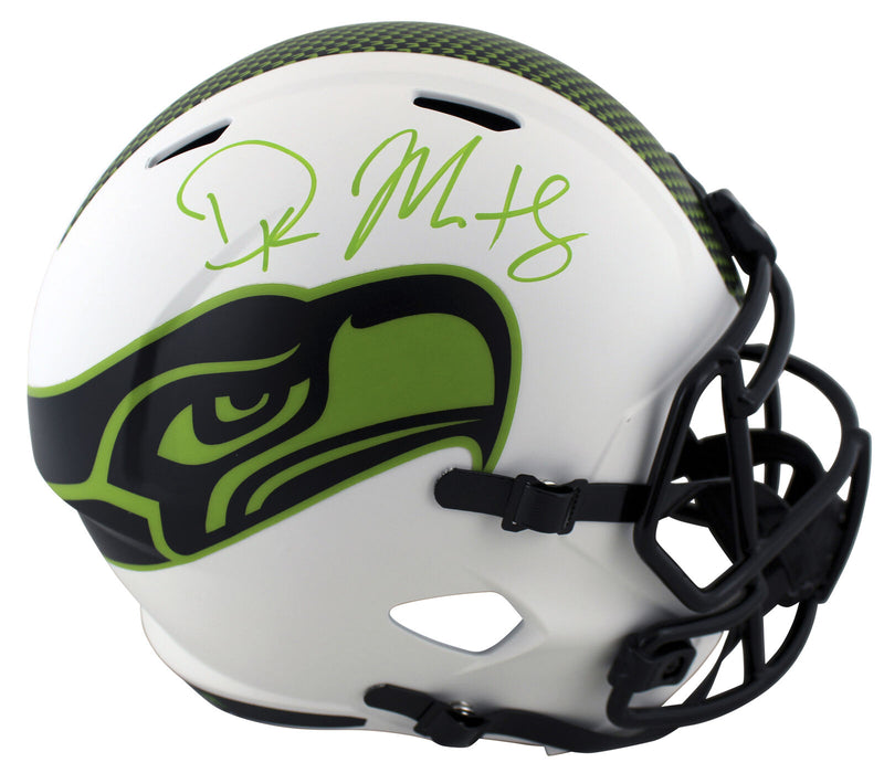 DK Metcalf Seattle Seahawks Signed Lunar Full-sized Speed Replica Helmet (BAS COA)