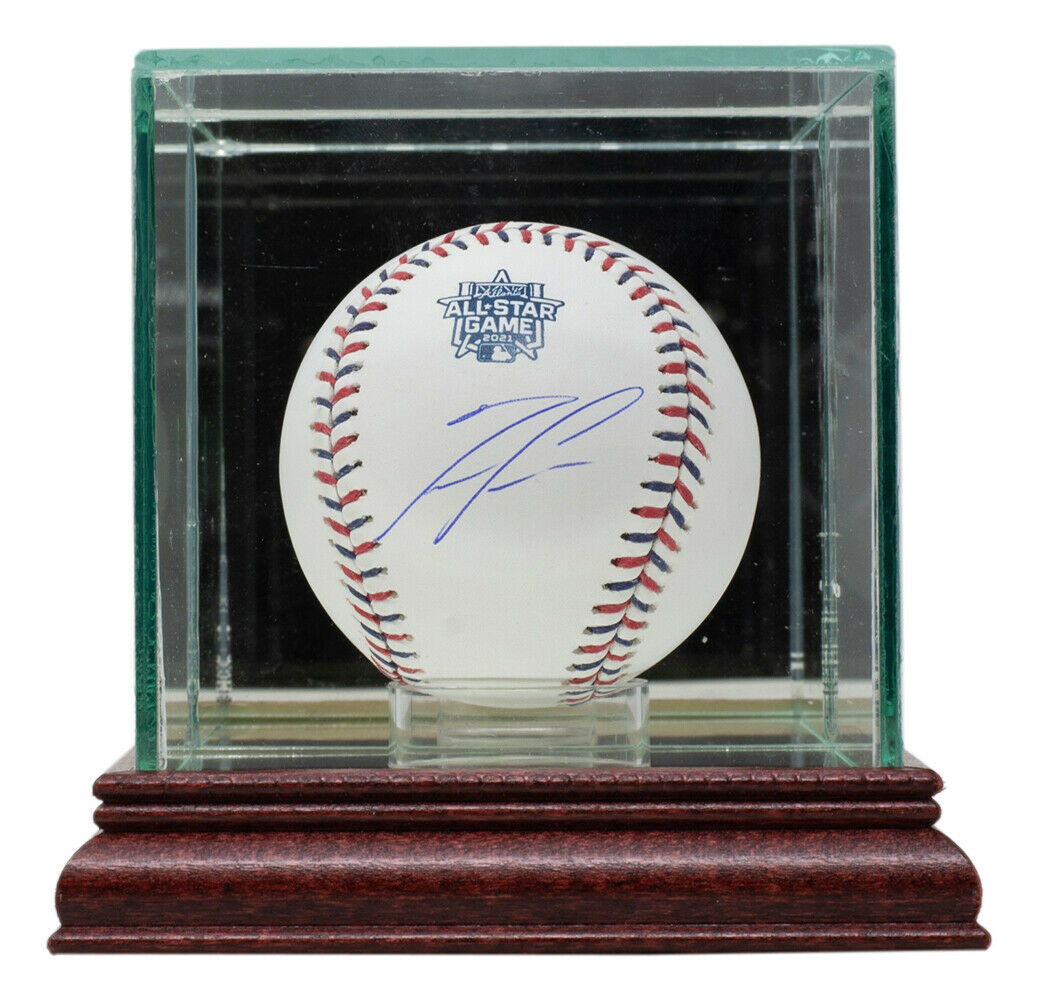 Ronald Acuna Jr. Atlanta Braves Signed 2021 All Star Game MLB Baseball w/Case (BAS COA)