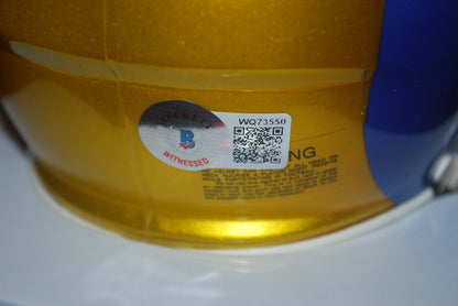 Isaac Bruce St. Louis Rams Signed Flash Mini Helmet BAS COA (Los Angeles)