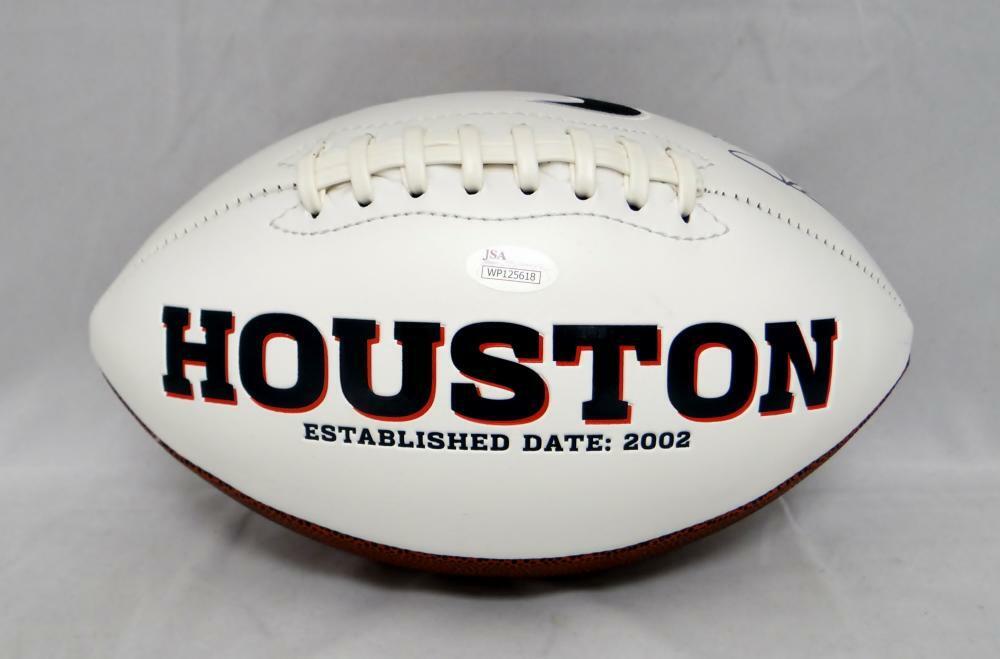 Lamar Miller Houston Texans Logo Football (JSA COA)