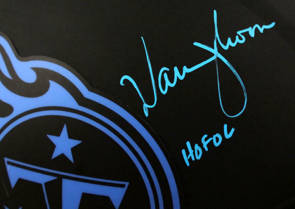 Warren Moon Tennessee Titans Signed Eclipse Authentic Helmet w/HOF (BAS COA)