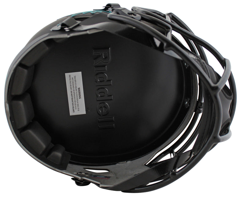 Jason Taylor Miami Dolphins Signed "HOF 17" Eclipse Full Size Speed Rep Helmet (BAS COA)