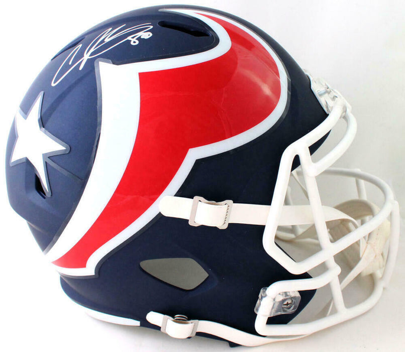 Andre Johnson Houston Texans Signed F/S AMP Speed Helmet (JSA COA)