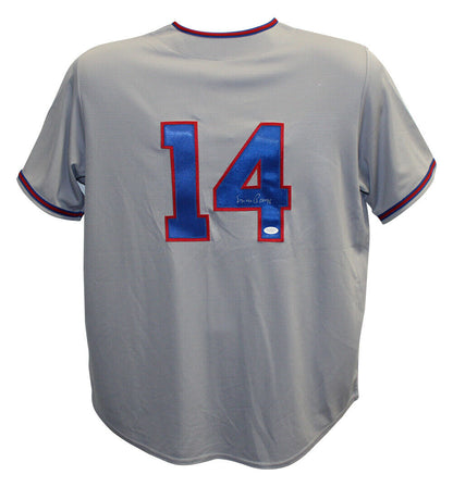 Ernie Banks Chicago Cubs Signed Cooperstown Jersey (JSA COA)