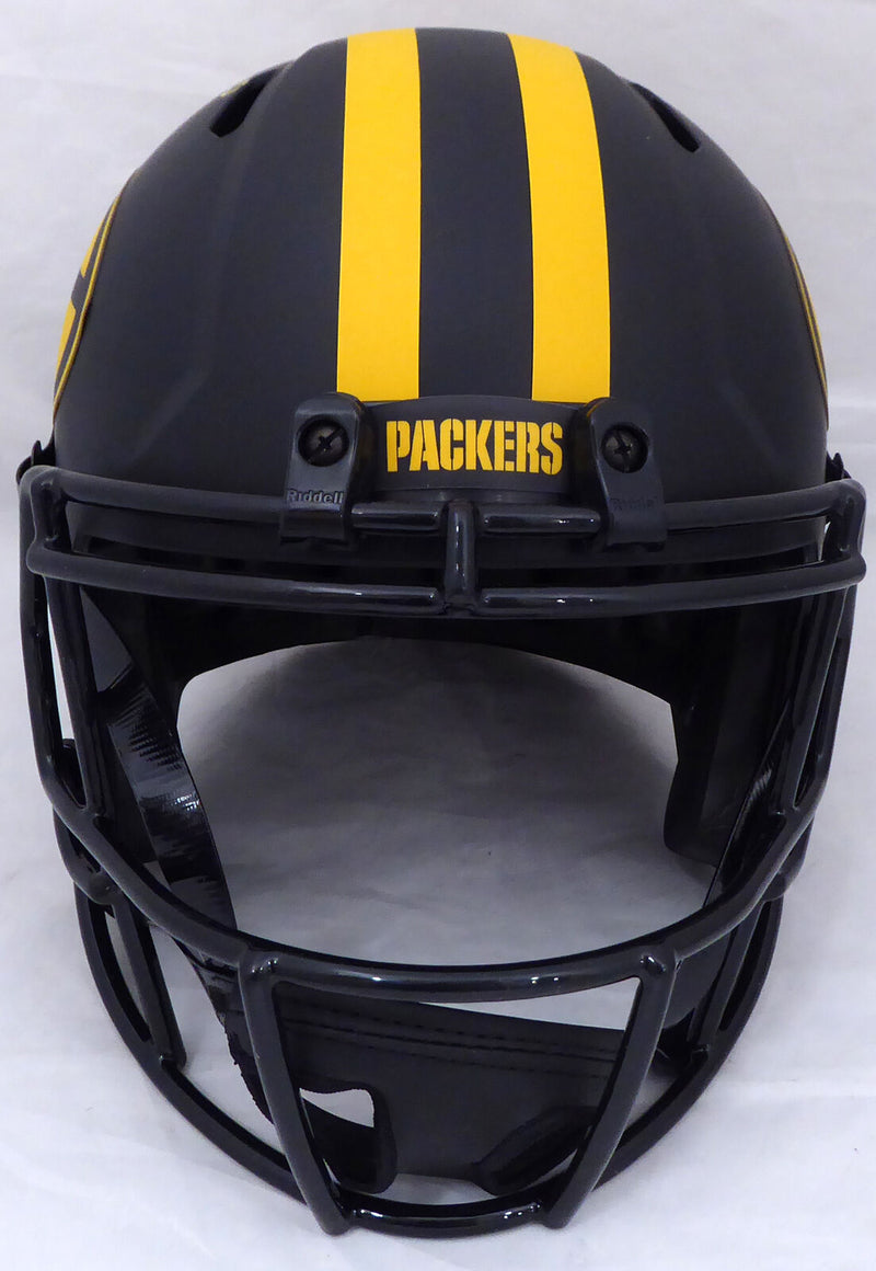 JORDAN LOVE GREEN BAY PACKERS AUTOGRAPHED BLACK ECLIPSE FULL SIZE HELMET177055 (BAS COA)