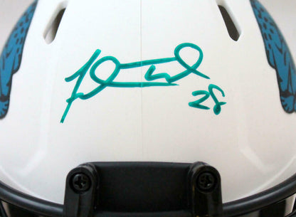 Fred Taylor Jacksonville Jaguars Signed Lunar Speed Mini Helmet (BAS COA)