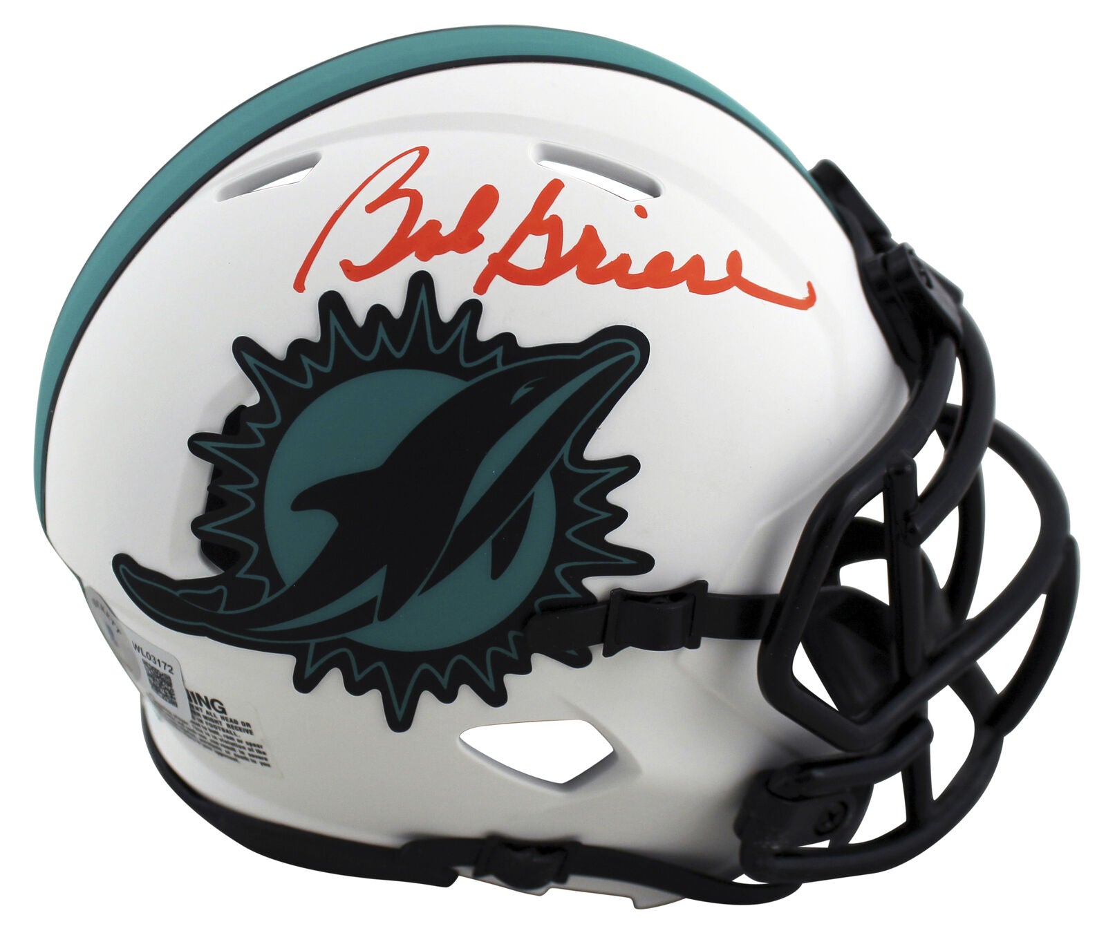 Bob Griese Miami Dolphins Signed Logo Football w/HOF (JSA COA)