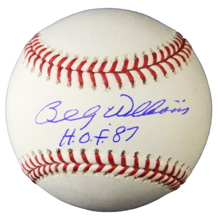 BILLY WILLIAMS Signed Official MLB Baseball w/HOF'87 (SS COA)
