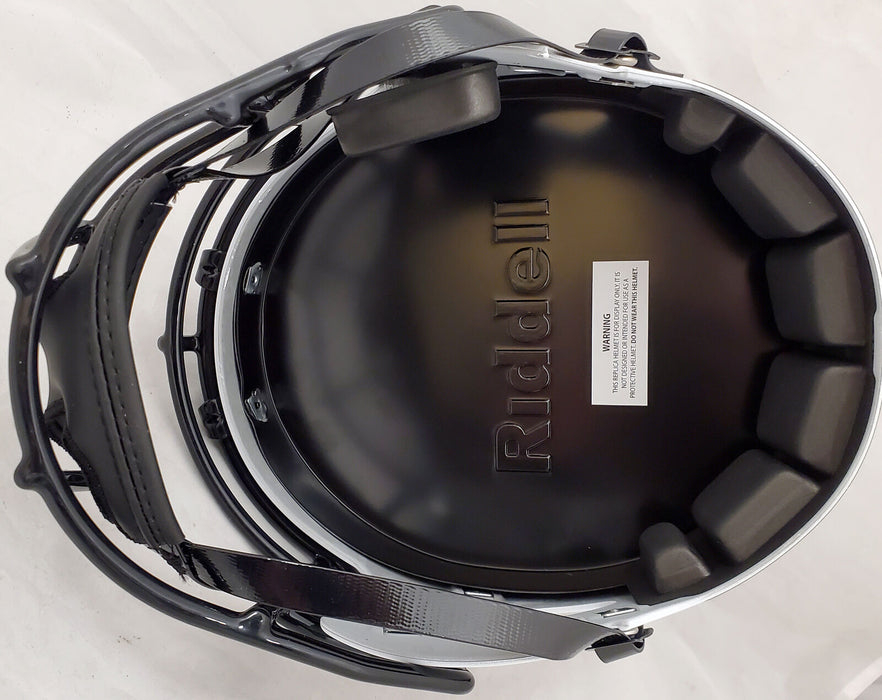 Christian McCaffrey Carolina Panthers Lunar Eclipse Full Size Helmet (BAS COA)