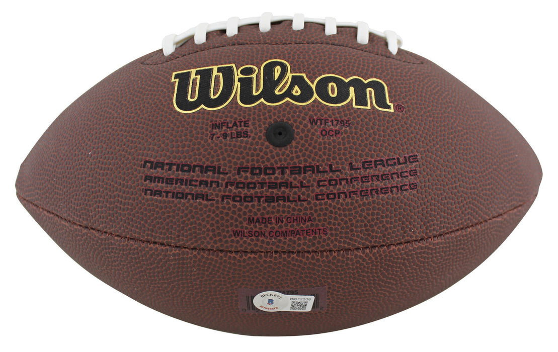Sony Michel Los Angeles Rams Signed Wilson Super Grip NFL Football BAS COA (St. Louis)
