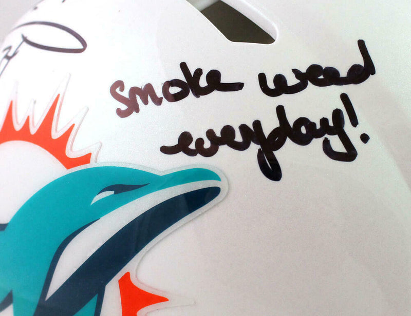 Ricky Williams Miami Dolphins Signed Dolphins Full-sized Speed Authentic Helmet with SWED (BAS COA)