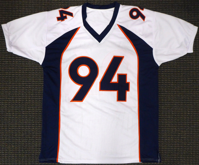 DEMARCUS WARE DENVER BRONCOS AUTOGRAPHED SIGNED WHITE JERSEY 179064 (BAS COA)