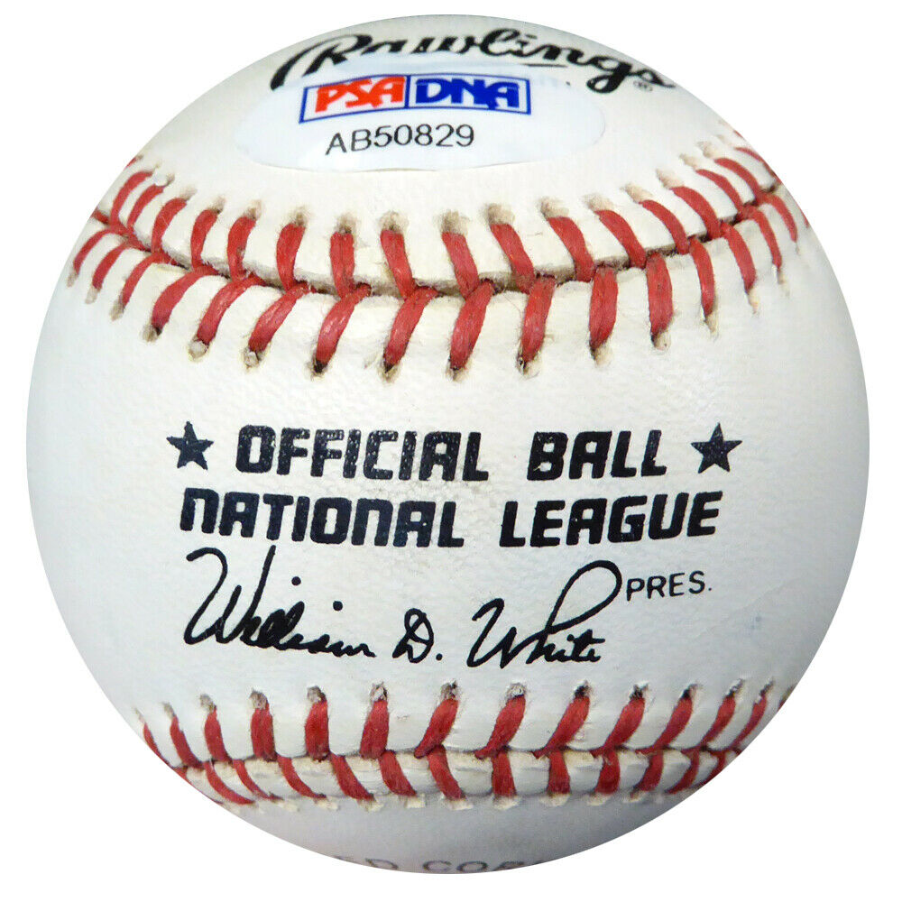 Whitey Lockman Authentic Autographed Signed NL Baseball Giants PSA/DNA AB50829