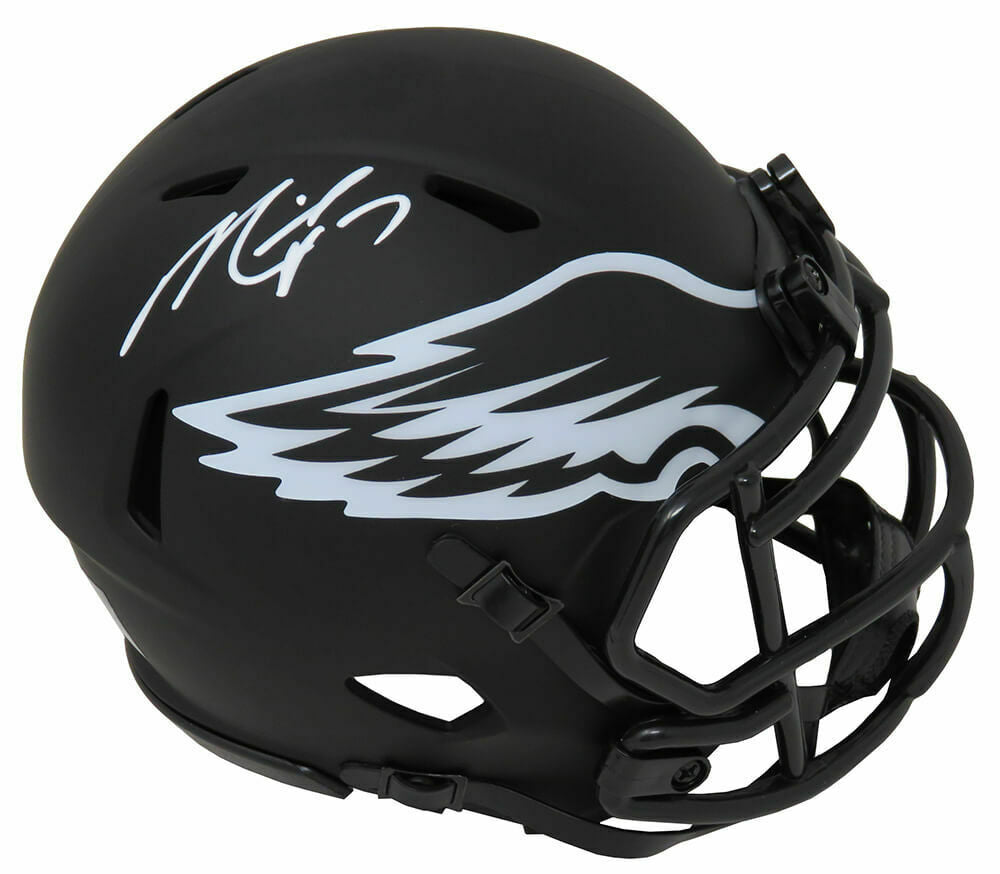 Michael Vick Autographed Mini Helmet - Amp Speed Jsa