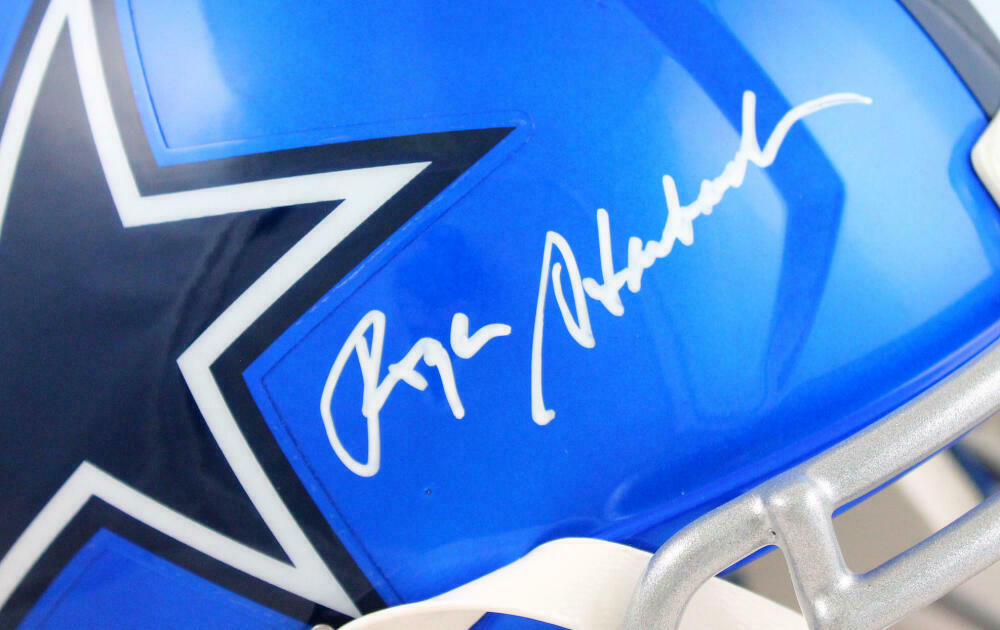 Roger Staubach Autographed Dallas Cowboys F/S Flash Speed Helmet-BAS COA