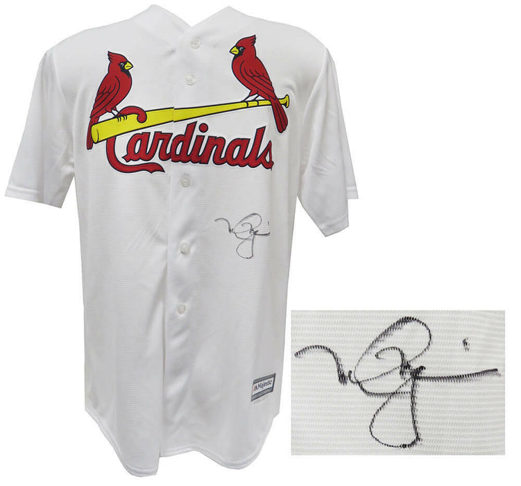 Mark McGwire St. Louis Cardinals Signed White Majestic Replica Baseball Jersey (SCHWARTZ)