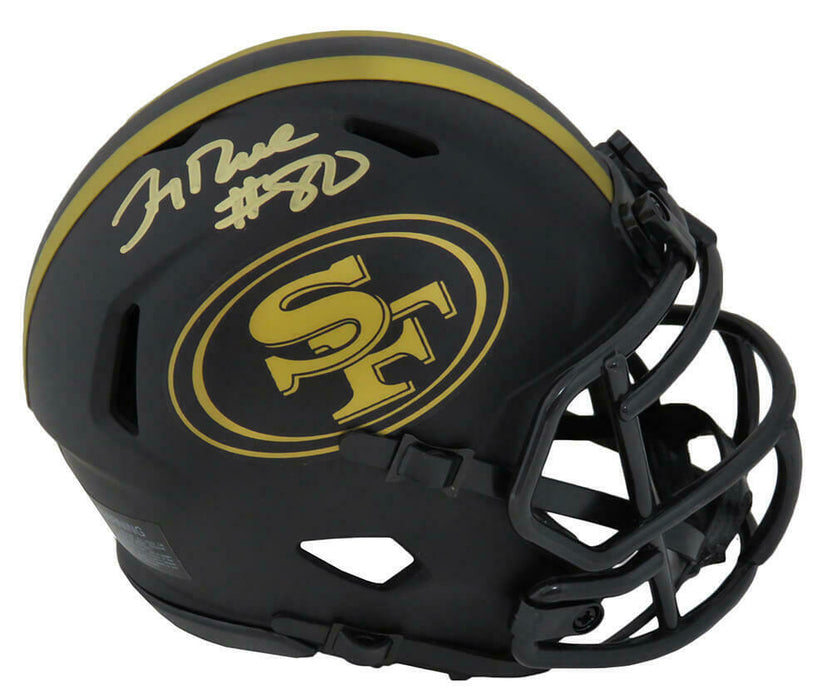 Jerry Rice San Francisco 49ers Signed San Francisco 49ers Eclipse Riddell Speed Mini Helmet (SCHWARTZ)